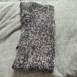 Dark Gray Soft‎ Thick Fuzzy Infinity Scarf NWOT